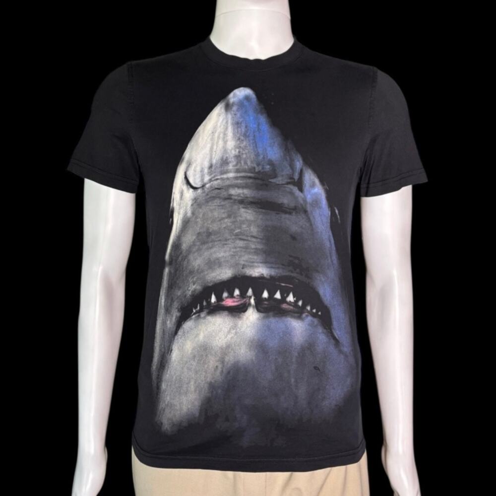 Authentic SS17 Givenchy Paris Shark Print Riccardo Tisci Shirt Men Cuban Fit XS